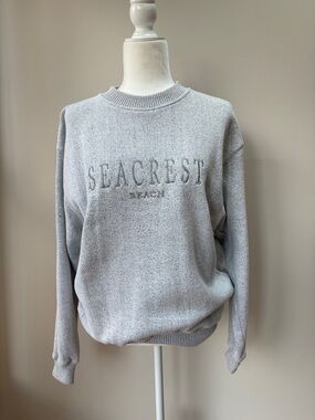 Seacrest Beach Heather Gray Crewneck Sweatshirt